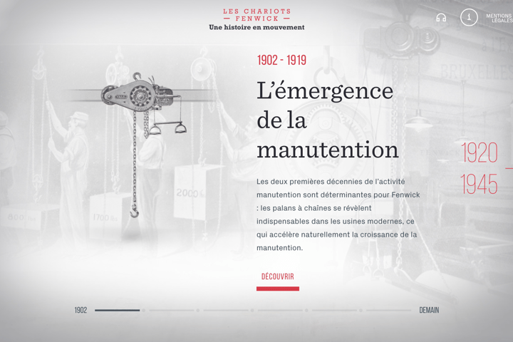 Musee virtuel Fenwick website preview